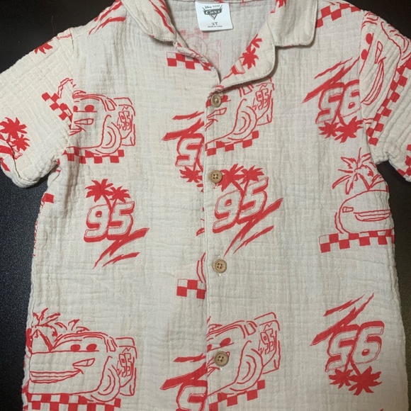 Lighting McQueen Gauze Toddler Size 3T Disney Pixar Cars - Picture 8 of 8